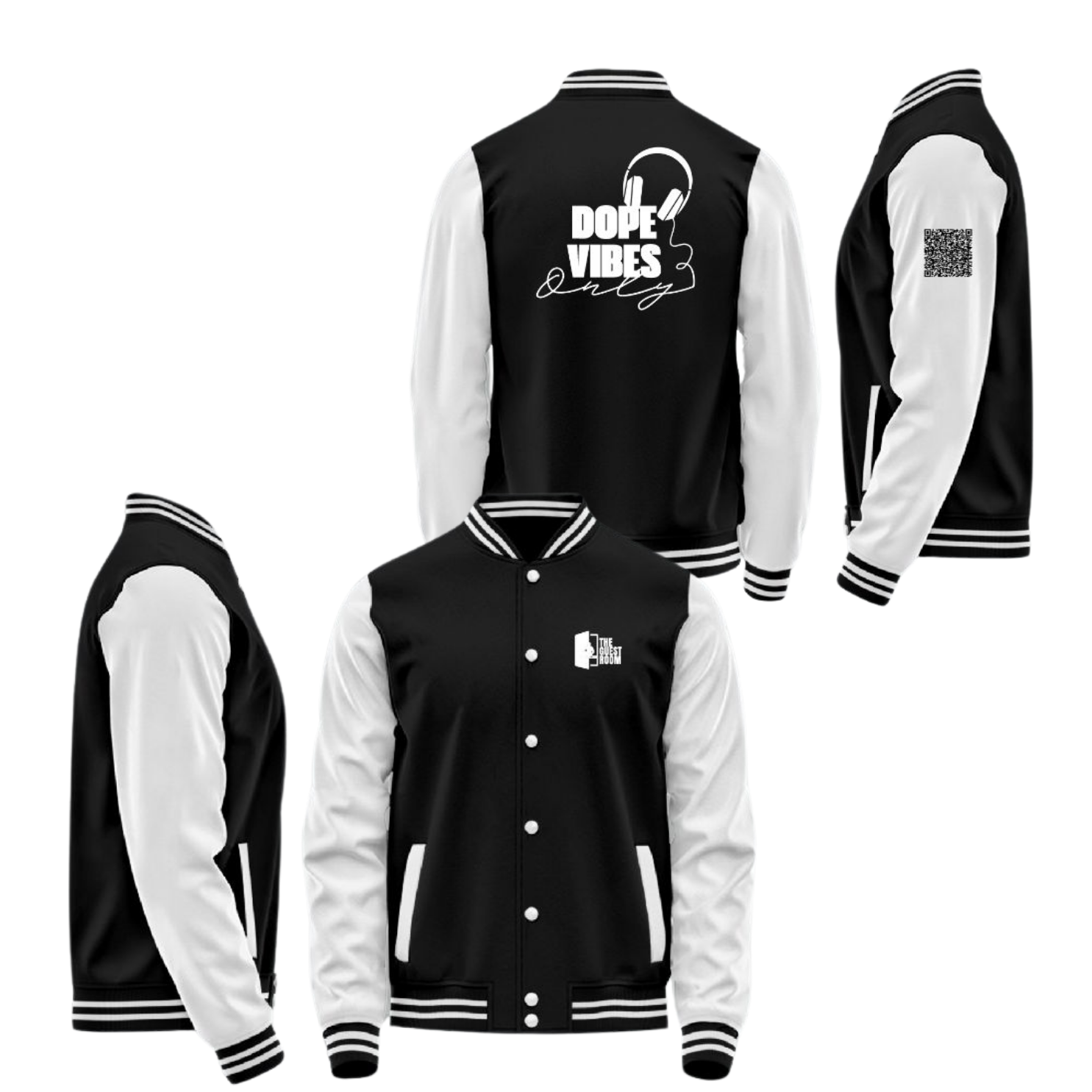 GR Cotton Varsity Jacket (White)