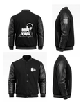 GR Leather Varsity Jacket (Black)